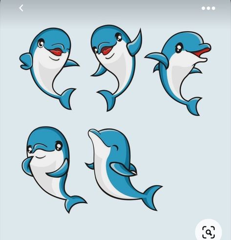 Dolphin Drawing, Cartoon Dolphin, Cartoon Fish, School Decor, Animal Embroidery Designs, Sports Birthday, Animal Sketches, Cute Chibi, 로고 디자인