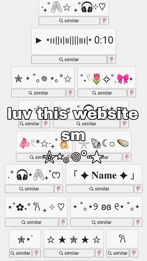 Symbols | 𐙚ᯓᡣ𐭩⋆˚࿔ 𝐧𝐚𝐦𝐞 𝜗𝜚˚⋆୨ৎ | Copy & Paste #whisper #emoji #website Cutecore Emoji Combos, Pretty Emojis, Emoji Website, Disappointed In People, Emoji Names, Emojis Meanings, Aesthetic Emojis, Ocarina Music, Emoji Copy