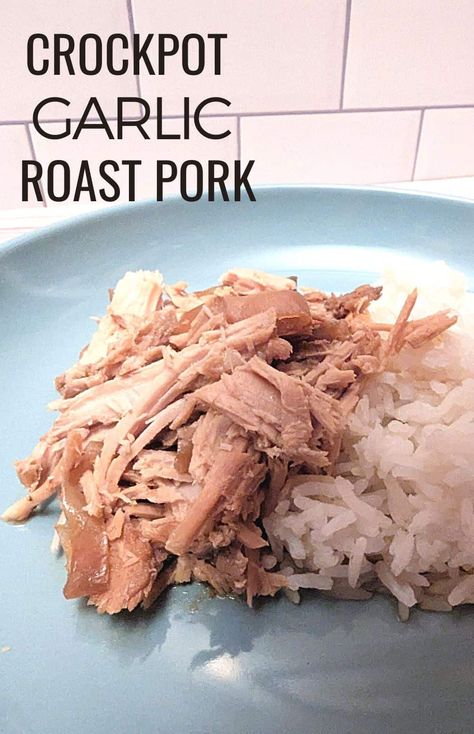 Slow Cooker Boneless Pork Roast, Crockpot Pork Roast Recipes, Pork Shoulder Roast Crock Pot, Bacon Wrapped Corn, Pork Roast Crock Pot Recipes, Pork And Rice, Foreign Recipes, Boneless Pork Shoulder Roast, Clean Eating Crockpot