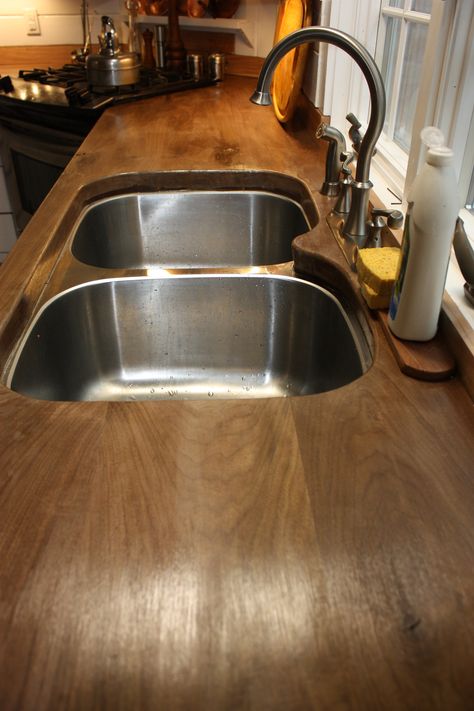 Bathroom Wood Countertop, Wood Island Countertop, Solid Wood Countertops, Wood Countertops Kitchen, Bathroom Wood, Countertop Ideas, Wood Countertop, Solid Surface Countertops, Countertop Design