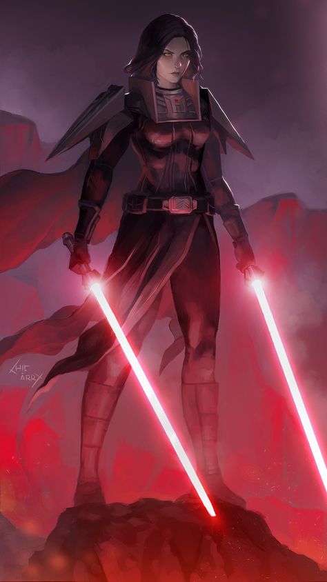 Nightsisters Star Wars, Sith Lord Art, Female Sith Lord, Female Sith Lords, Star Wars Sith Female, Swtor Characters, Sith Inquisitor, Female Sith, Star Wars Sith Lords