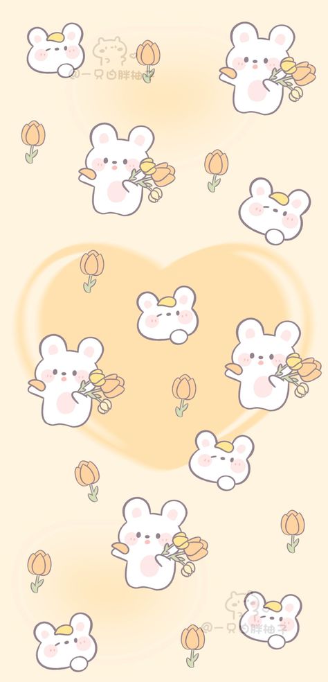 Pastel Yellow Wallpaper, Nice Wallpaper, Paper Aesthetic, Iphone Wallpaper Yellow, Wallpapers Ideas, Yellow Aesthetic Pastel, Rabbit Wallpaper, Chibi Wallpaper, Cool Pictures For Wallpaper