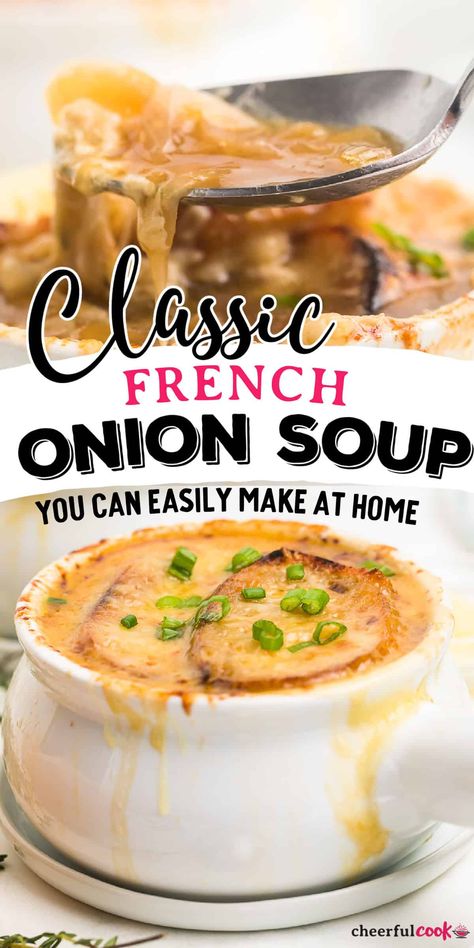 Easy French Onion Soup Recipe, Easy French Onion Soup, Soup Recipe Easy, Best French Onion Soup, Classic French Onion Soup, Onion Soup Recipe, French Soup, French Onion Soup Recipe, Onion Soup Recipes