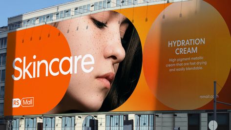 RS Group Circle Graphic Design, Hoarding Design, Graphisches Design, Billboard Design, Skin Care Cream, Outdoor Advertising, Hydrating Cream, Corporate Design, Brand Identity Design