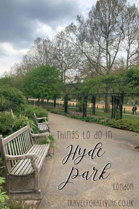 10 Things to do in Hyde Park (London) - Travel for a Living Hyde Park London Aesthetic, Bushy Park London, Hyde Park Leeds, Best Parks In London, Regents Park London, Hyde Park Corner, Europe Travel Photos, London Tourist, Ireland Photography