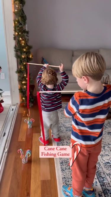 Candy Cane Fishing! 🎣👧👦 We came across the cutest and most enjoyable game for kids. We had to share this with you! 🍭🧸 Watch the little ones try to hold the candy canes with great excitement and joy.It's a heartwarming activity that not only brings smiles but also encourages coordination among the kiddos. Imagine the laughter and giggles as they eagerly try to hook those sweet treats – a perfect game for Christmas or just a fun afternoon with friends. Trust we, this Candy Cane Fishing Game is not just about the sugary delights; it's about creating lasting memories and fostering a love for simple, wholesome fun. Give it a try, and you might find yourself enjoying the game as much as the little ones! 🌈👶 @impressedinc #sweetmoments #kidsfun #candycanefishing #christmasgames #chr Christmas Party Kindergarten Games, Kids Games Christmas Party, Christmas Games For First Grade Party, Reindeer Games Kindergarten, Christmas Fishing Game, Christmas Games For Preschool Party, Kids Xmas Party Games, Easy Kid Christmas Games, Fishing For Candy Canes