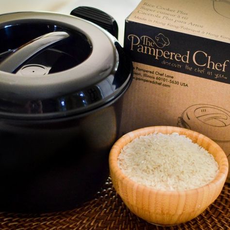 How to Use a Pampered Chef Rice Cooker Pampered Chef Rice Cooker Instructions, Pampered Chef Rice Cooker, Brown Rice Cooking, Microwave Rice Cooker, Microwave Rice, Chef Ideas, Pampered Chef Party, Chef Party, Online Message