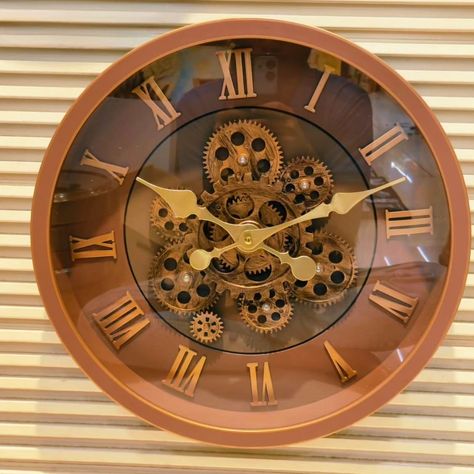 Mechanical⚙️ Wall Clock . . . . #pavangiftnovelties #newworld #wallclock #interiordesign #homedecor #officedecor #hyderabad Mechanical Wall Clock, Hyderabad, New World, Office Decor, Wall Clock, Clock, Interior Design, Wall, Quick Saves