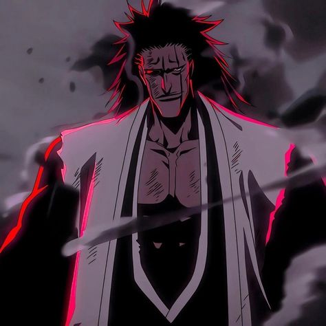 Black Ichigo, Bleach Men, Bleach Anime Manga, Kenpachi Zaraki, Anime Ichigo, Bleach Tybw, Bleach Anime Ichigo, Chicano Art Tattoos, Adventure Anime