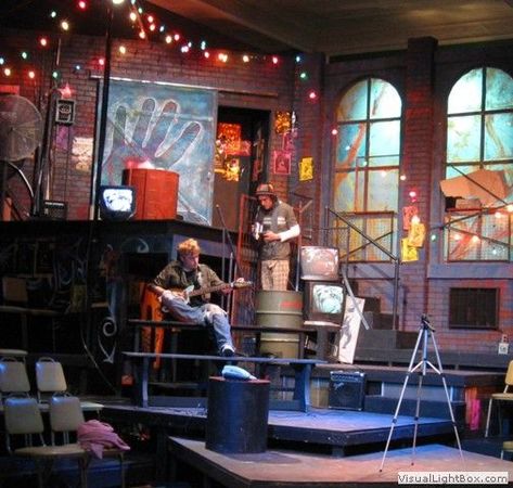 Musical Set Design, Space Fairy, Theater Sets, Theatrical Lighting, Rent Musical, Stage Art, Technical Theatre, Theatre Pictures, Theatre Production