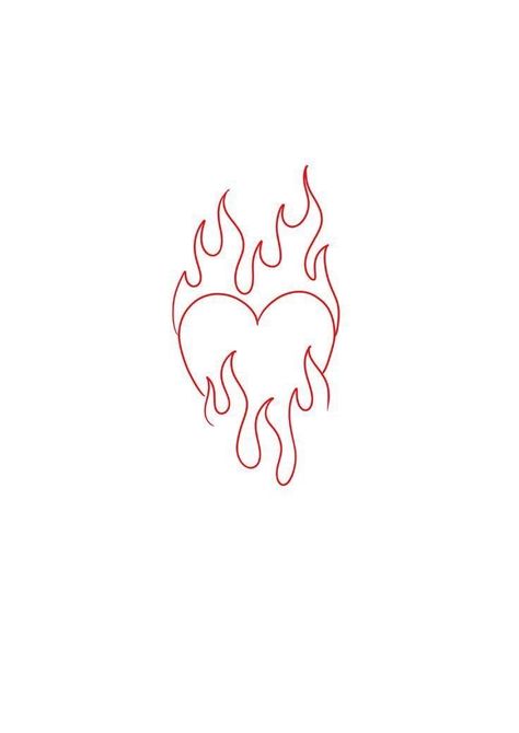 Flame Heart Tattoo, Widder Tattoo, Flame Heart, Bookish Tattoos, Pola Tato, Tattoo Schrift, Flame Tattoos, Small Pretty Tattoos, Fire Tattoo