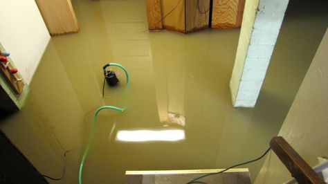 water in flooded basement Basement Remodeling Diy, Flooded Basement, Water Damage Repair, Kallax Regal, Foundation Repair, Flood Damage, Waterproofing Basement, Basement Flooring, Rope Light