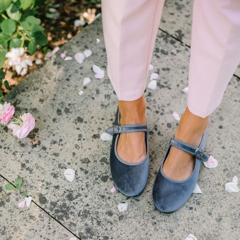 Versatility: Smoke Grey Mary Jane 🌟 #MOILondon Clothes Details, Court Heels, Jane Shoes, Mary Jane Shoes, Audrey Hepburn, Ballerinas, Mary Janes, London, My Style