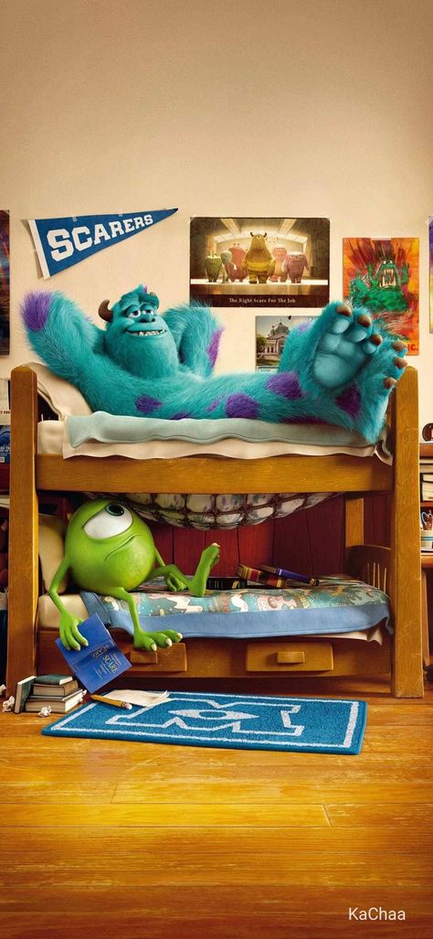 Monsters Inc University, Mike From Monsters Inc, Mike And Sully, Disney Monsters, Disney Background, Monsters University, Disney Phone Wallpaper, Film Disney, Monster University