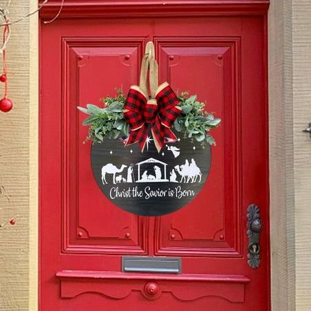 Christmas wreaths with lights