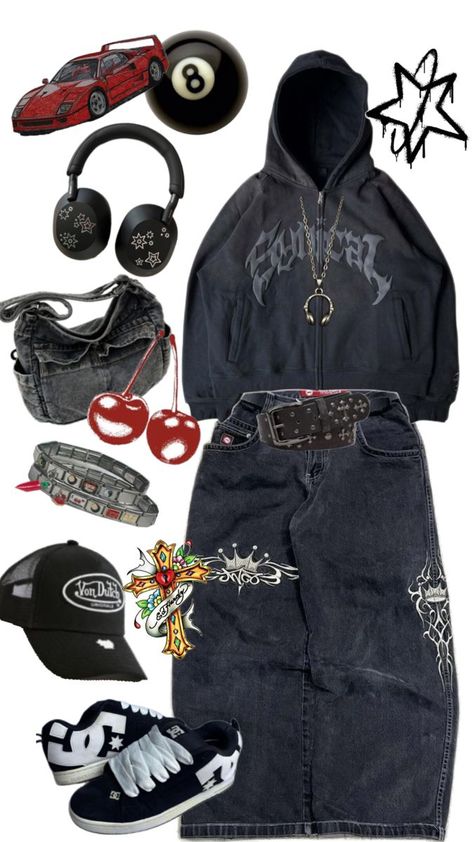 Punk Style Outfits, Grunge Streetwear, Outfit Inspo Casual, Tomboy Outfits, Tomboy Style Outfits, Mein Style, Swaggy Outfits, Tomboy Fashion, Cute Simple Outfits