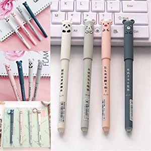 cute pens Tea Journal, Pens Cute, Panda Animal, Erasable Gel Pens, Bear Panda, Animal Pen, Cute Office, Gel Ink Pens, Ink Pens