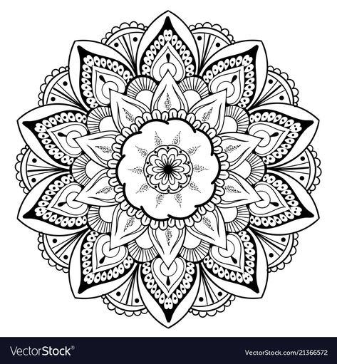 Medallion Tattoo, Mandala Vector Design, Ornament Vector, Yoga Logo, Chakra Symbols, Mandala Vector, Mandalas Drawing, Mandalas Design, Round Ornaments