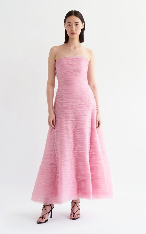 Strapless Maxi, Maxi Dress Online, Strapless Maxi Dress, Ruffled Maxi Dress, Made In China, Ball Dresses, Moda Operandi, Pretty Dresses, David Jones