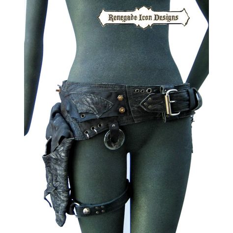 Borg Ideas, Thigh Bag, Holster Belt, Holster Bag, Leather Hip Bag, Hip Belt, Boho Skirt, Leather Art, Armors