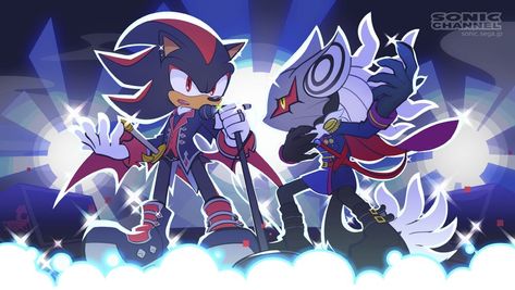 Shadow And Infinite, Sonic Official Art, Sonic Channel Art, Shadow The Hedgehog Fanart, Infinite Sonic, Sonic Channel, Shadow Theme, Silly Sonic, Infinite The Jackal