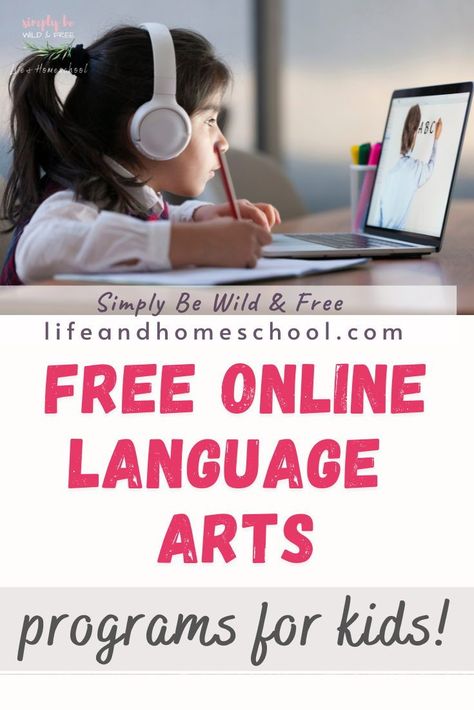 Online learning & language arts lessons for homeschoolers and distance learners. #homeschoolfreebies #homeschoolcurriculum #homeschoolresources #educationalresources #educationresources #languageartsforkids #learningwebsite #onlinelessons #onlineschool #virtualschool #k12 #languageartslessons Free Learning Websites, Online Schooling, Free Homeschool Resources, Phonics Free, Homeschool Freebies, Online Homeschool, Phonics Lessons, Homeschool Kids, Language Arts Lessons