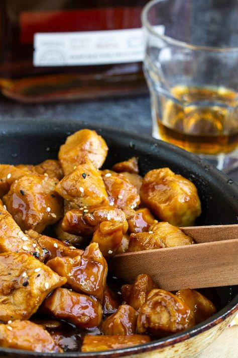 They will melt in your mouth. Chicken Thigh Chunks Recipes, Chicken Thigh Bites, Chicken Chunks Recipe, Brown Sugar Sauce, Goose Recipes, Chicken Bites Recipes, Cajun Dishes, Bourbon Chicken, Chicken Chunks