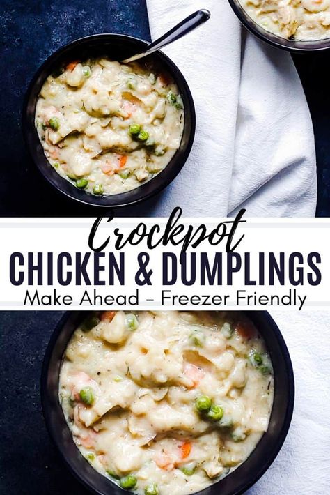 Make Ahead Fall Meals, Best Crockpot Chicken And Dumplings, Crockpot Biscuits, Chicken And Dumplings Recipe With Biscuits, Dumplings Crockpot, The Best Crockpot Chicken, Dumplings With Biscuits, Chicken And Dumplings With Biscuits, Fall Slow Cooker