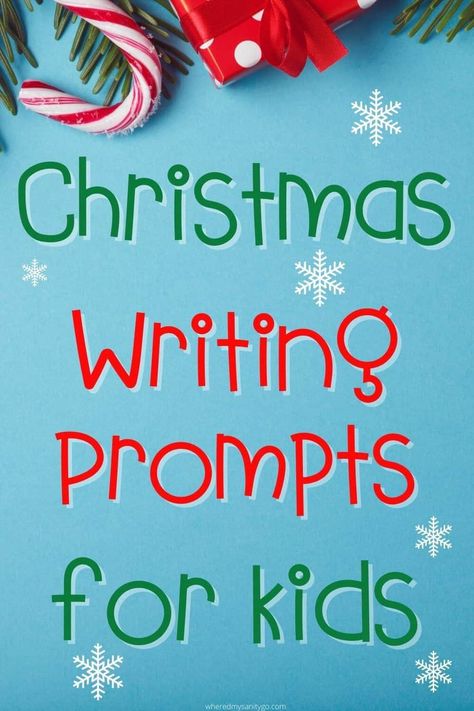 The holidays are almost here which means it is time to start putting together some writing prompts for Christmas. I'm planning the Christmas writing Writing Ideas For Kids, Holiday Writing Prompts, Christmas Writing Prompts, Holiday Writing, Quick Writes, Christmas Writing, Writing Prompts For Kids, Fun Christmas, Winter Activities