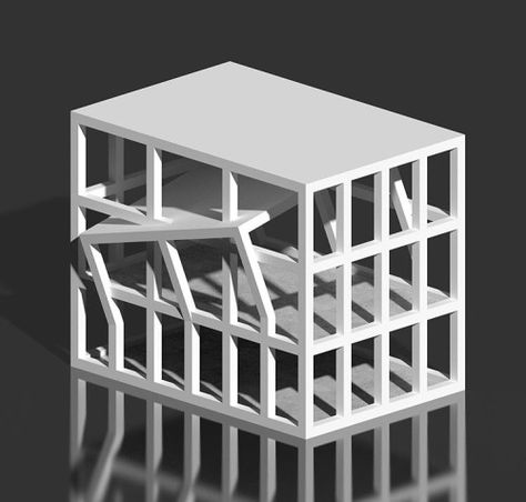 OBSESSED BY THE GRID Saul Kim, Architecture References, Archi Design, Architectural Model, X Design, Architectural Inspiration, Architecture Model, Arch, Coffee Table