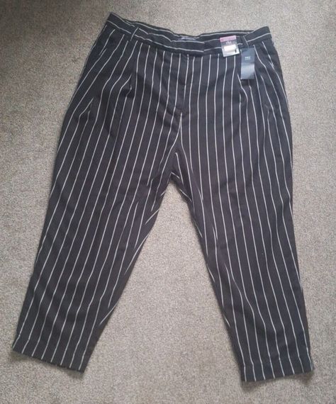 New! M&S Collection Womens Black With White Pinstripe Tapered Trousers Size 22 was just added to eBay. Check it out! #eBay #eBaySeller Business Event, Retro Clothing, Tapered Trousers, Business Events, Retro Outfits, Front Design, Formal Occasion, Pattern Making, M S