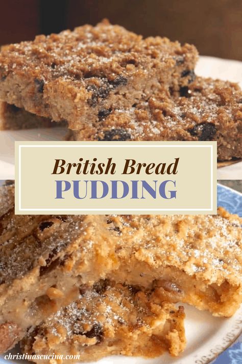 British Bread Pudding is different from Bread and Butter Pudding, which is also a British creation. Read on to learn about what sets them apart. #breadpudding #breadandbutter #pudding #british #recipe British Bread Pudding Recipe, British Bread Pudding, School Puddings British, English Bread Pudding Recipe, English Bread Pudding, School Puddings, Old School Puddings, British Bread, English Baking