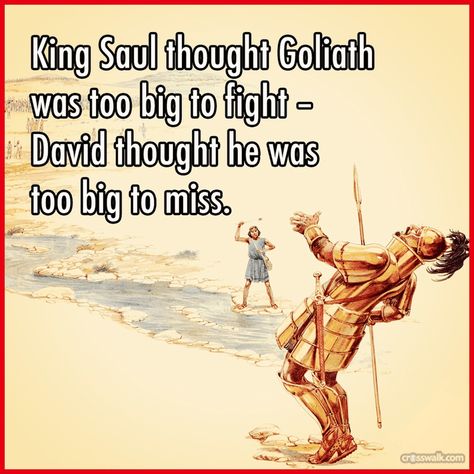 David Vs Goliath, Story Of David, David And Goliath, Christian Humor, Journal Quotes, Bible Stories, Trust God, Faith Quotes, Spiritual Quotes