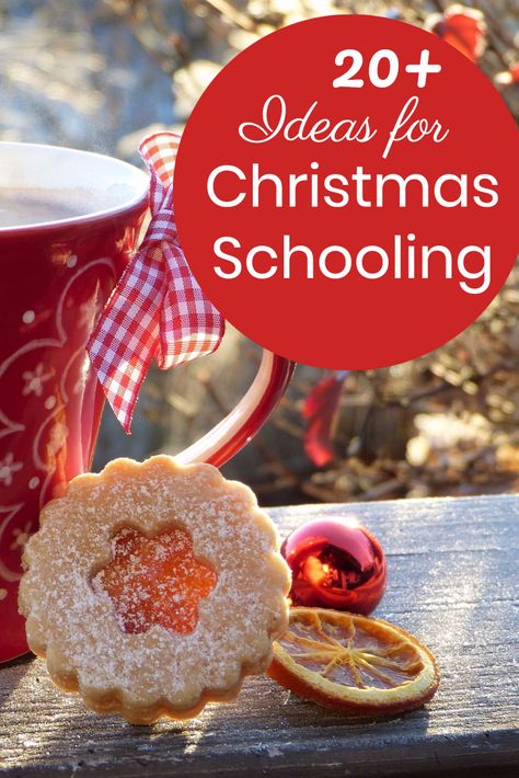 Ideas for creative homeschooling in December. #Christmas #homeschooling Christmas Homeschool Crafts, Christian Christmas Homeschool, Homeschool Christmas Crafts, Homeschool Christmas Party, Christmas School Homeschool, Christmas Homeschool Ideas, Homeschool Christmas Ideas, Christmas Homeschool Unit Studies, Christmas School Ideas