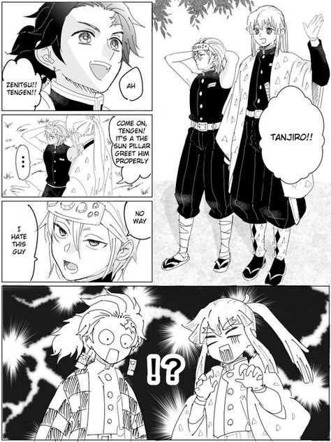 Uzui X Zenitsu, Merlin Fandom, Harry Potter Comics, Mini Comic, Demon Hunter, Comics Memes, Short Comics, Diabolik Lovers, Anime Love Couple