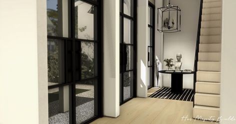 Wallpaper Bloxburg, Bloxburg Realistic, Bloxburg Homes, Bloxburg City, Chateau House, Hallway Ideas Bloxburg, Bloxburg Hacks, Roblox Decals, Blocksburg Room Ideas￼