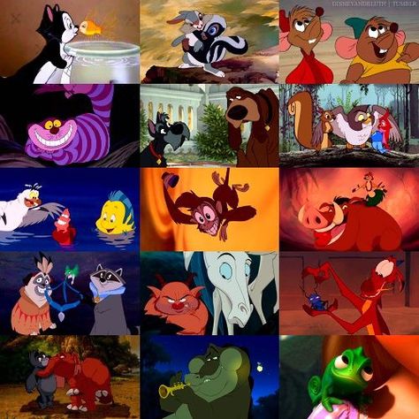 Disney sidekicks Disney Duos, Disney Sidekicks, Disney Eras, Disney Sleeve, Height Chart, Disney Animals, Disney Family, Disneyland Paris, Disney Pins