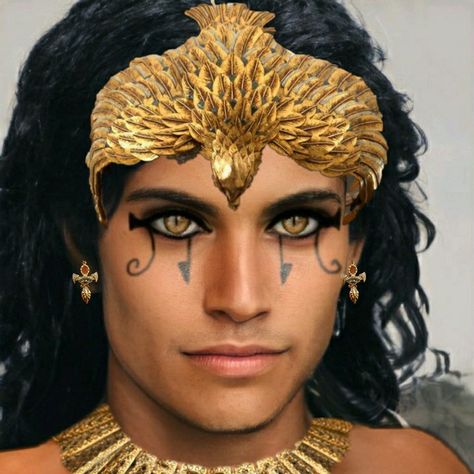 Mens Egyptian Makeup, Egyptian Eye Makeup Men, Pharoah Makeup Men, Egyptian Makeup Male, Egyptian Makeup Men, Mythology Tattoos Minimalist, Pharoah Costume, Pharoah Egyptian, Ancient Egyptian Makeup