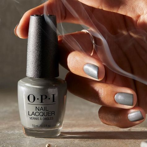 Opi Clean Slate, Neutral Mani, Grounding Yourself, Opi Fall, Mani Nails, Grey Nail Polish, Fall Nail Polish, Metallic Nail Polish, Relax Your Mind