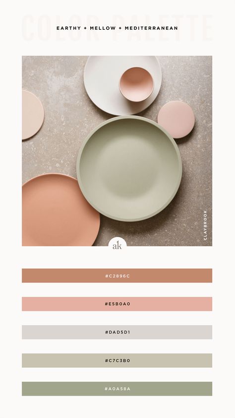 an earthy, sage green color palette — Akula Kreative | modern brands that delight in the details Modern Mediterranean Color Palette, Ceramic Color Palette, Sage Green Branding, Earthy Mood Board, Olive Bathroom, Teenage Room Designs, Oasis Bathroom, Sage Green Color Palette, Mediterranean Color Palette