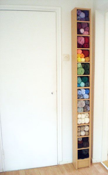 CD Tower = Yarn Storage Yarn Shelf, Yarn Storage Ideas, Cd Tower, Cd Stand, Organization Room, Knitting Room, Yarn Organization, Storage Idea, Dream Craft Room