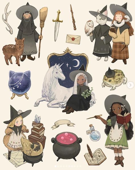 Mundane Life, Witches Familiar, Cottage Witch, Witchy Wallpaper, The Mundane, Time To Move On, About Myself, Arte Sketchbook, Cute Kawaii Drawings