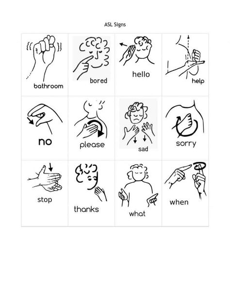 Freebie Friday: Free Printable ASL Alphabet Flashcards Pack Simple Sign Language, Asl Sign Language Words, Asl Alphabet, Sign Language Chart, Sign Language For Kids, Sign Language Lessons, Sign Language Phrases, Alphabet Signs, Sms Language