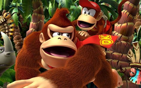 Games Background, Don King, Tonight Show With Jimmy Fallon, King Picture, Kong Movie, Diddy Kong, Donkey Kong Country, V Games, Paper Games