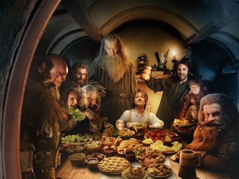 A Menu for a Hobbit Party — Party Menus from The Kitchn Hobbit Food, Hobbit Bilbo, Hobbit Party, Comic Convention, Desolation Of Smaug, An Unexpected Journey, Hobbit Hole, We Movie, Jrr Tolkien