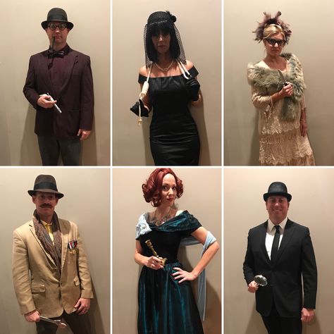 Clue Movie Halloween Costume, Clue Party Outfits, Ms White Clue Costume, Clue Inspired Outfits, Clue Group Costume Halloween, Clue Halloween Costume, Clue Movie Costumes, Clue Play Costumes, Clue Themed Birthday Party Outfits