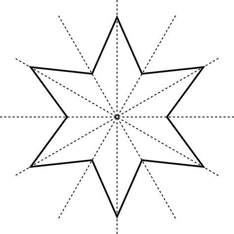 Star with 6 points with lines of symmetry. Unique Tile Floor, Star Template Printable, Lines Of Symmetry, 6 Point Star, House Keeping, Star Template, Iris Folding, Happy Monday Everyone, Star Of Bethlehem