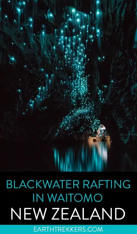 How to go Blackwater Rafting and see the glowworms in the Waitomo Caves, New Zealand. Waitomo Glowworm Caves, Glowworm Caves, Waitomo Caves, Cave Photos, New Zealand Itinerary, North Island New Zealand, Cave Tours, New Zealand North, Travel Inspiration Destinations