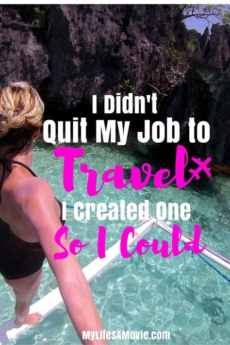 I'm Not "Lucky", I Became a Travel Blogger Because I Tried - My Life's a Movie Make Money Traveling, Travel Careers, Quit My Job, Single Travel, Nomad Lifestyle, Travel Jobs, Long Term Travel, Full Time Travel, Photography Jobs