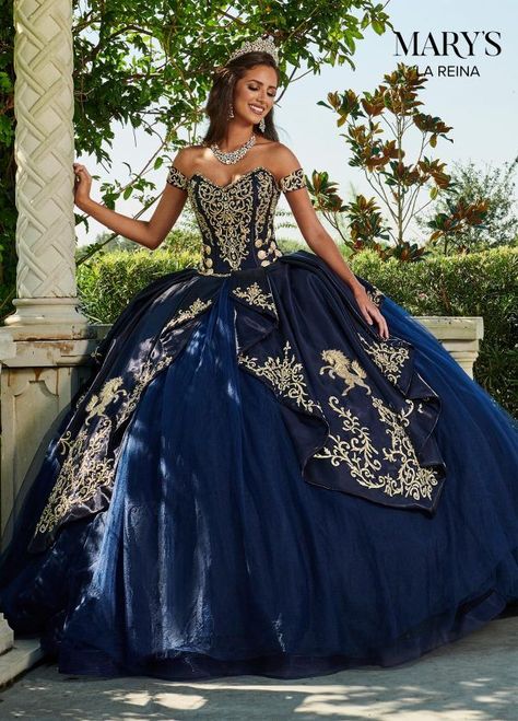 Sweetheart Charro Quinceañera Dress | Mary’s Bridal Style MQ2112 -  Sweetheart Charro Quinceañera Dress | Mary’s Bridal Style MQ2112 Dark Blue Quinceanera Dresses, Navy Blue Quinceanera Dresses, Blue Quince Dress, Charro Dress, Mexican Quinceanera Dresses, Charro Quinceanera Dresses, Quince Dresses Mexican, Easter Dresses For Toddlers, Quinceñera Dresses